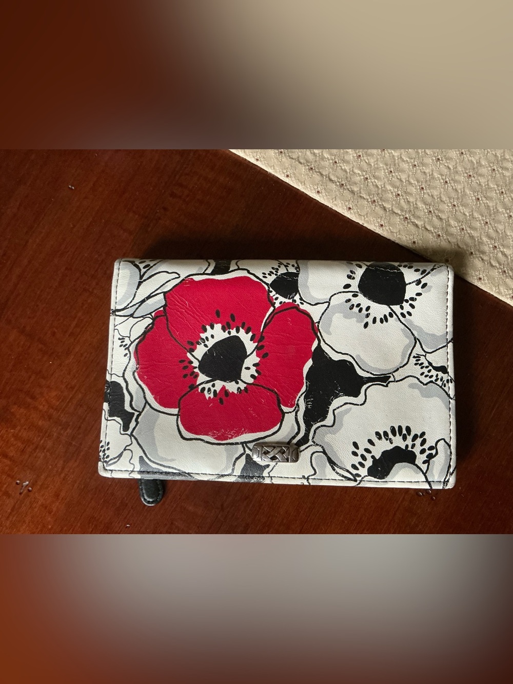 Rare Brighton Jojo Poppies celebrates Vera Neumann Wallet Passport holder